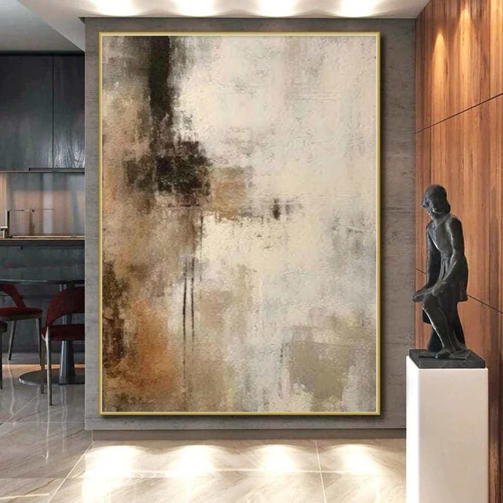 Acrylic Handmade Boho Earth Bedrooms Abstract Wall Art 2CS69